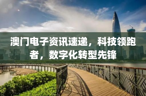 澳门电子资讯速递，科技领跑者，数字化转型先锋