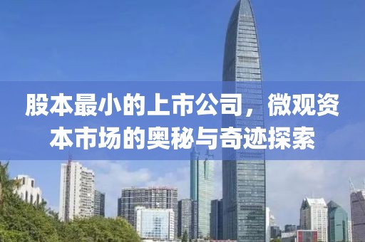 股本最小的上市公司，微观资本市场的奥秘与奇迹探索