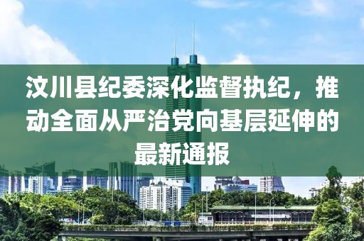 汶川县纪委深化监督执纪，推动全面从严治党向基层延伸的最新通报