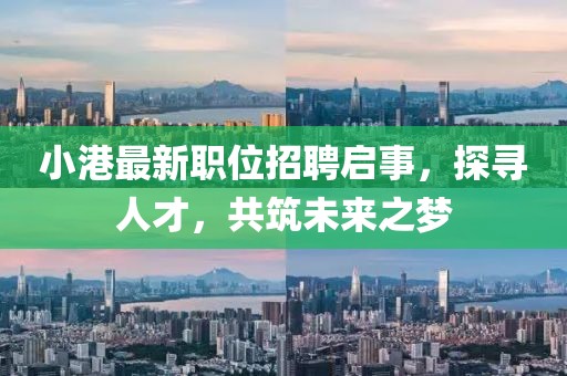 小港最新职位招聘启事，探寻人才，共筑未来之梦