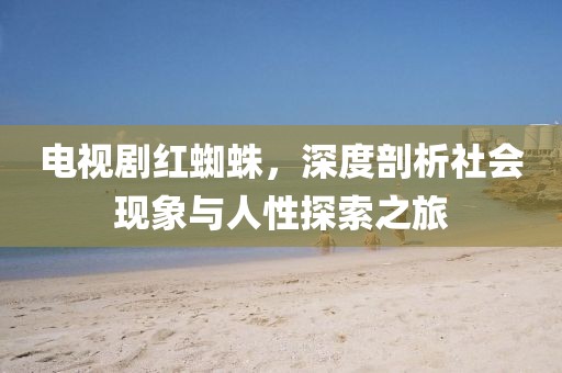 电视剧红蜘蛛，深度剖析社会现象与人性探索之旅