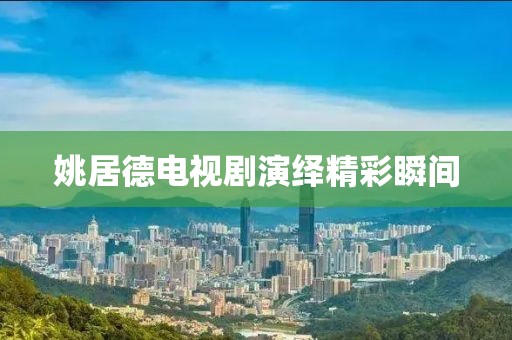 姚居德电视剧演绎精彩瞬间