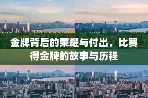 金牌背后的荣耀与付出，比赛得金牌的故事与历程