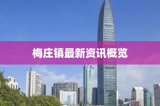 梅庄镇最新资讯概览