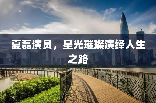 夏磊演员，星光璀璨演绎人生之路