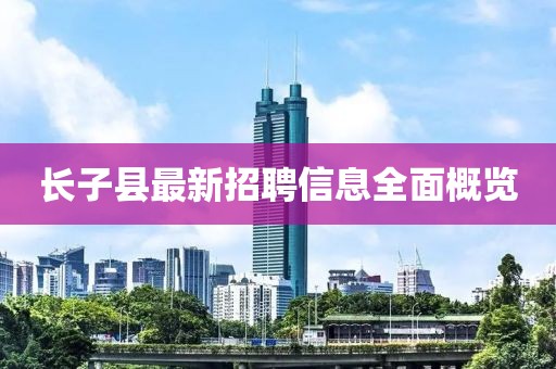 长子县最新招聘信息全面概览