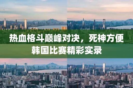 热血格斗巅峰对决，死神方便韩国比赛精彩实录