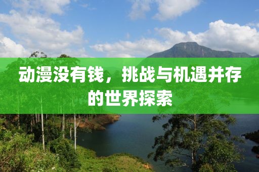 动漫没有钱，挑战与机遇并存的世界探索