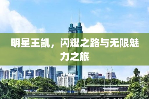 明星王凯，闪耀之路与无限魅力之旅