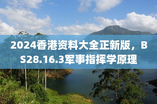 2024香港资料大全正新版，BS28.16.3军事指挥学原理
