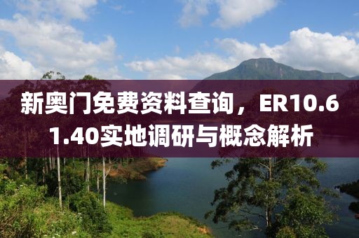 新奥门免费资料查询，ER10.61.40实地调研与概念解析