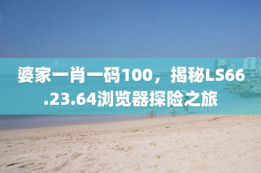 婆家一肖一码100，揭秘LS66.23.64浏览器探险之旅