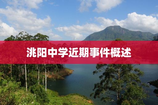 洮阳中学近期事件概述