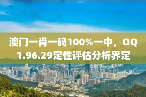 澳门一肖一码100%一中，OQ1.96.29定性评估分析界定