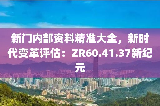 新门内部资料精准大全，新时代变革评估：ZR60.41.37新纪元