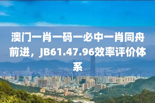 澳门一肖一码一必中一肖同舟前进，JB61.47.96效率评价体系