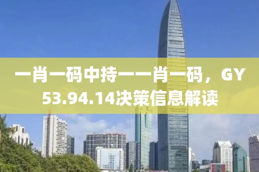 一肖一码中持一一肖一码，GY53.94.14决策信息解读
