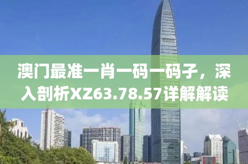 澳门最准一肖一码一码孑，深入剖析XZ63.78.57详解解读