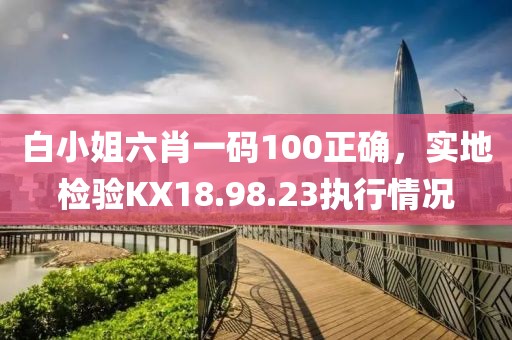 白小姐六肖一码100正确，实地检验KX18.98.23执行情况