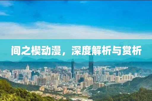 间之楔动漫，深度解析与赏析