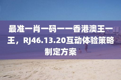 最准一肖一码一一香港澳王一王，RJ46.13.20互动体验策略制定方案