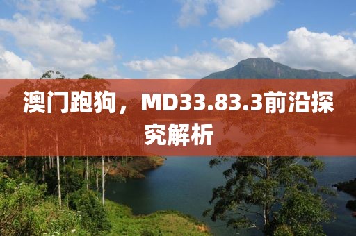 澳门跑狗，MD33.83.3前沿探究解析