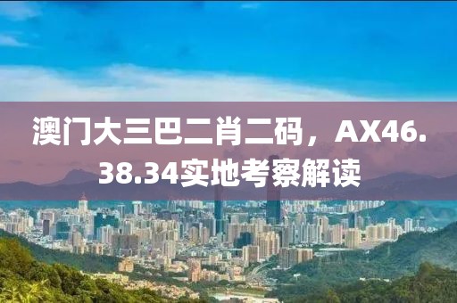 澳门大三巴二肖二码，AX46.38.34实地考察解读