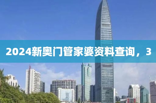 2024新奥门管家婆资料查询，3