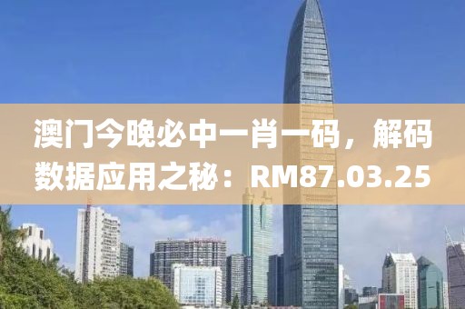 澳门今晚必中一肖一码，解码数据应用之秘：RM87.03.25