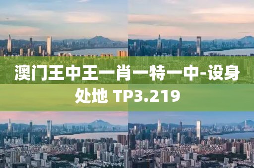 澳门王中王一肖一特一中-设身处地 TP3.219