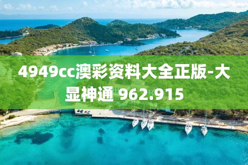 4949cc澳彩资料大全正版-大显神通 962.915
