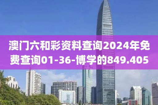 澳门六和彩资料查询2024年免费查询01-36-博学的849.405