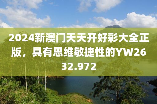 2024新澳门天天开好彩大全正版，具有思维敏捷性的YW2632.972