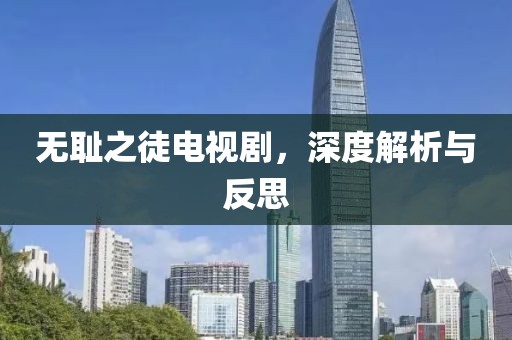 无耻之徒电视剧，深度解析与反思