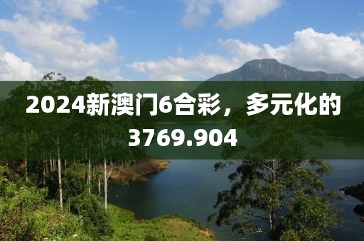 2024新澳门6合彩，多元化的3769.904