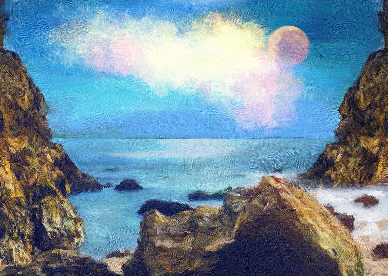 闻松听涛最新作品揭秘，自然与艺术融合的绝美之境